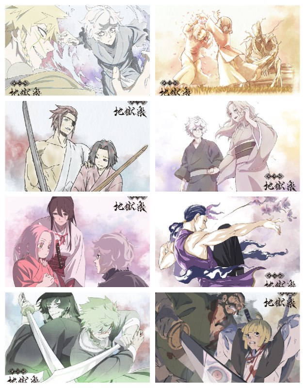 ⚡️Иллюстрации, которые Mappa публикует к каждому эпизоду «Адского рая», просто великолепны.