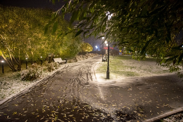 Тихие улицы Чусового, засыпанные первым снегом
Фото: С...