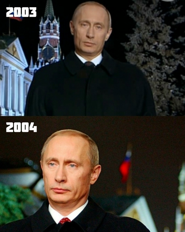 Как менялся Владимир Путин за 20 лет новогодних обращен...