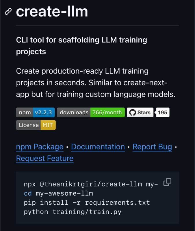 🤔 Появился самый быстрый способ создать и обучить свою LLM за пару минут — одна команда формирует ар