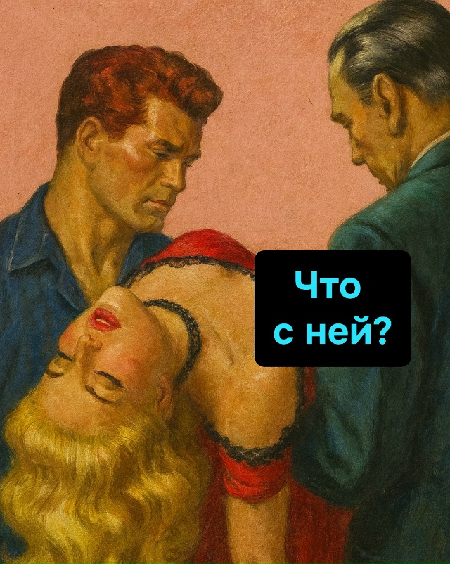 Её душа не выдержала трек-номера без движения.