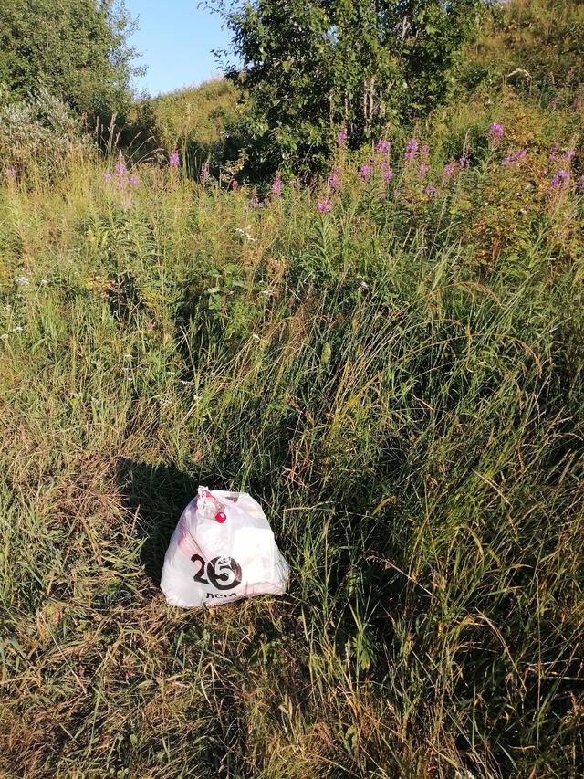 Ребят, 🙄вы забыли свой мусор сегодня. Левый берег реки...