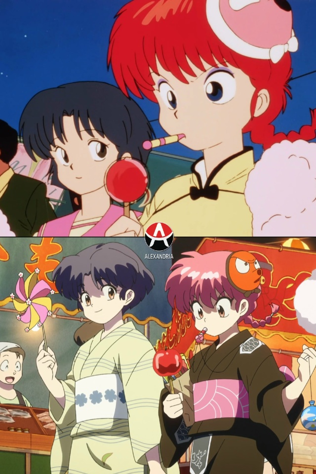 ❤ Сравниваем «Ранма 1/2»: сериал 89-го х 3 серия 2 сезона р?...