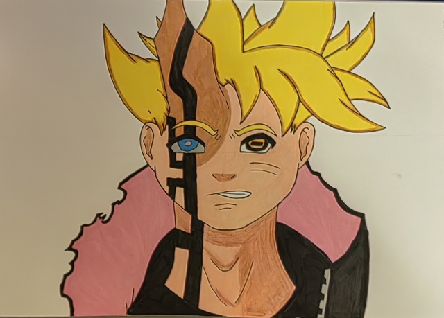 Рисовал боруто
