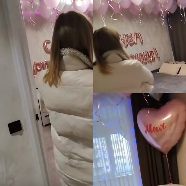 Муж встречает жену с роддома😇