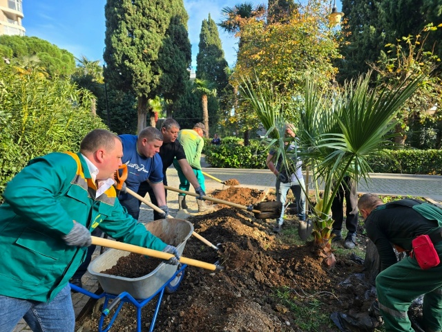 В Ялте работа идёт, город заметно зеленеет, и порядок н?...