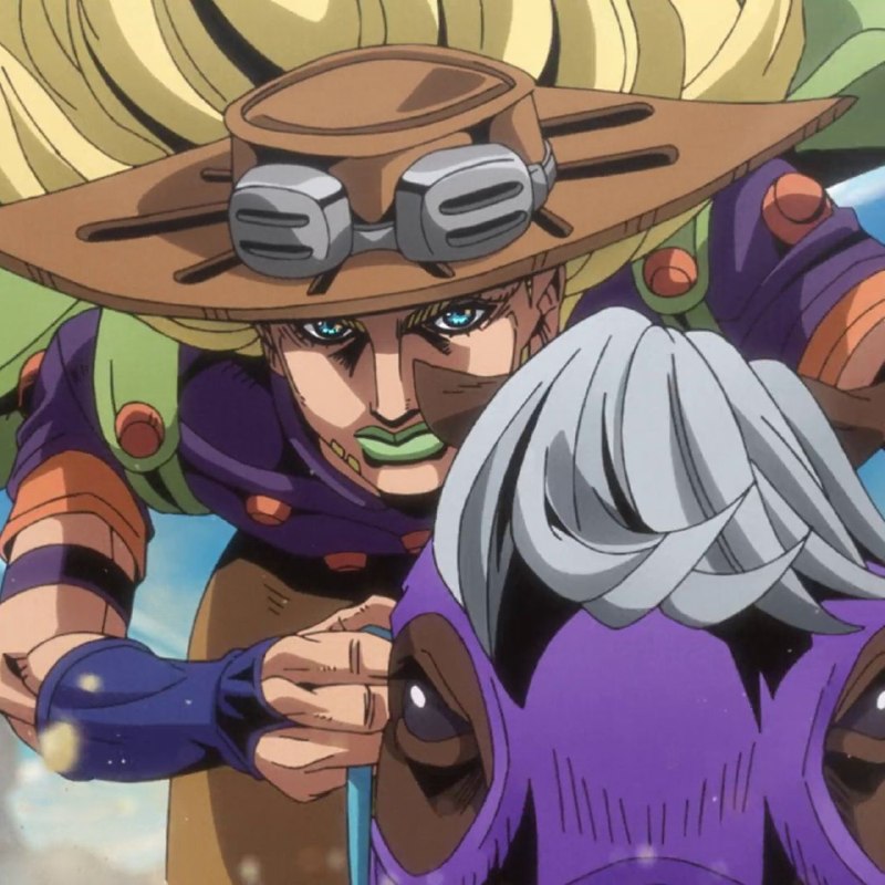 Старт дан!
Аниме "Невероятные приключения ДжоДжо: Гонка "Стальной шар" мгновенно заняло лидирующую