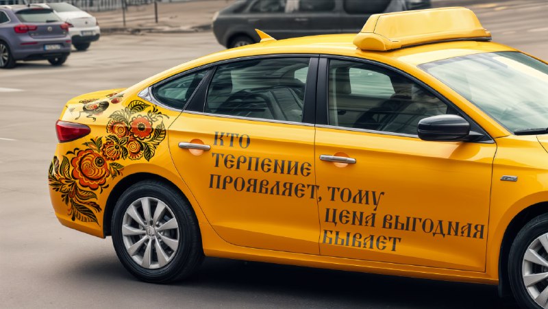 Тут взяли народные поговорки, скрестили их с такси и получили что-то необычно новое.
Современная му