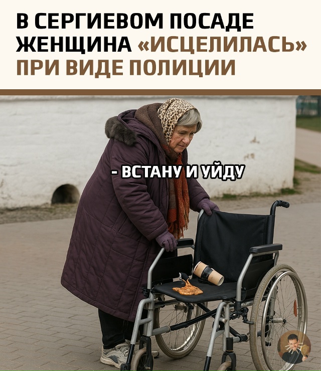 Курьёзный инцидент произошёл возле стен Троице-Сергие...