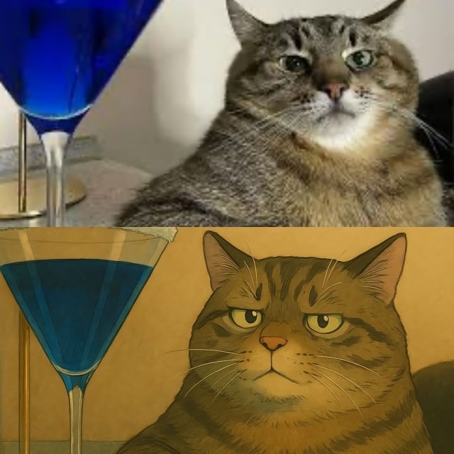 Если бы мемные котики сбежали в мир Гибли