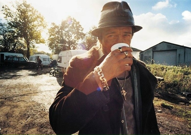 Брэд Питт нa площадке х/ф 