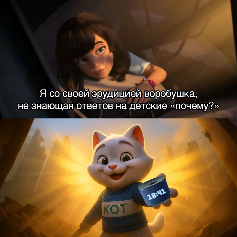 В умных колонках Sber появился СберКот — говорящий друг для детей и помощник для родителей. Он включ