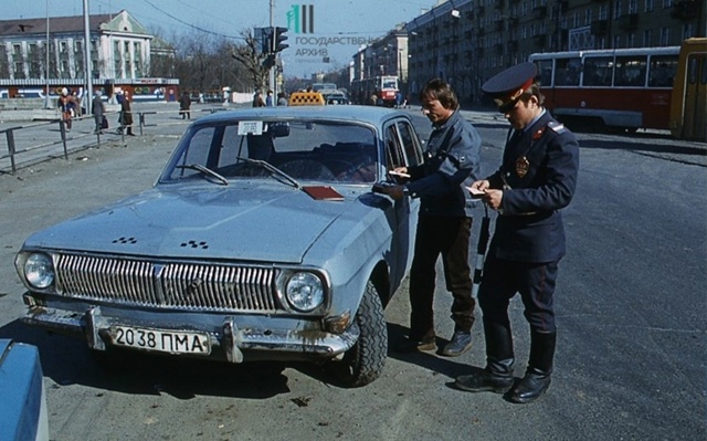 1988 год. Пост ГАИ у ЦИРКа