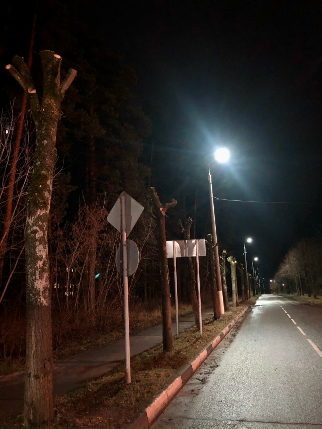 Будем любоваться новой обрезкой крон деревьев на пушк?...