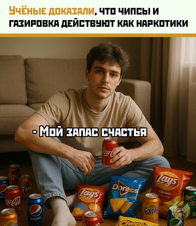 Чипсы, газировка и сладости — новые 