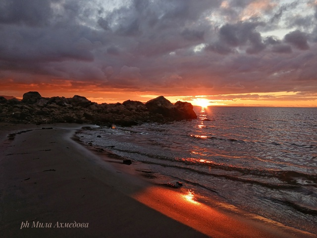 Закат сегодня просто невероятной красоты. Жигулёвское...
