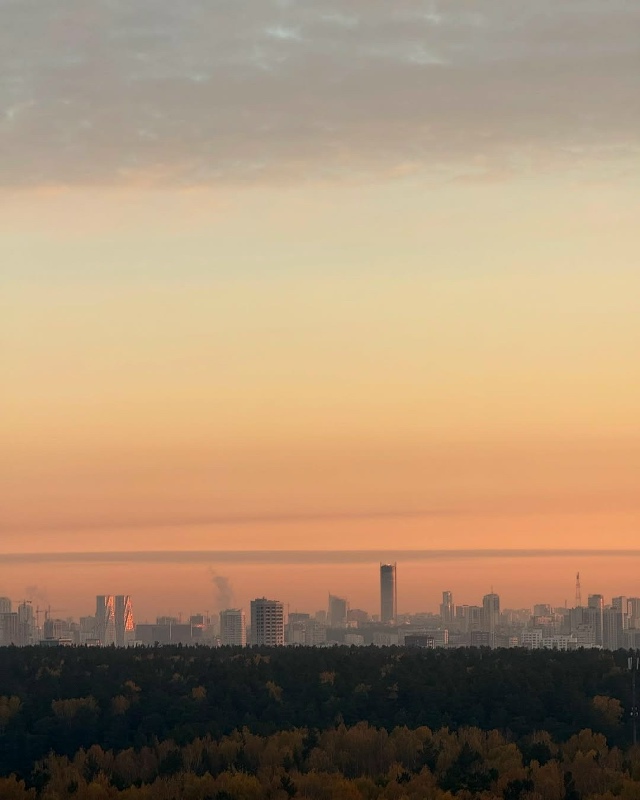 Нежные краски осеннего рассвета😍