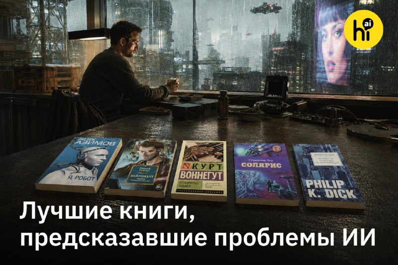 💡 Пять книг XX века, которые предсказали мир ИИ
Задолго до того, как мы начали общаться с ChatGPT,