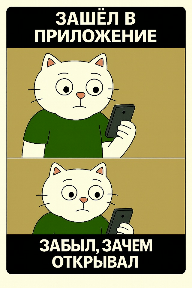 Иногда заходишь в приложение «на секунду»,
а в итоге пр...