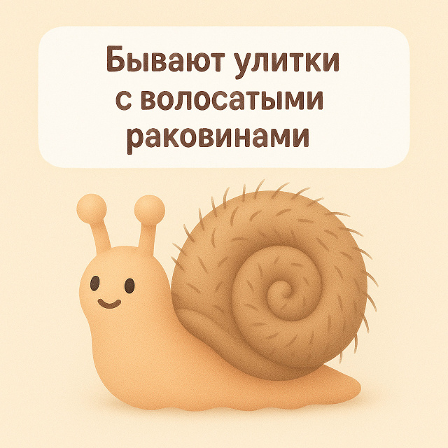 🐌 Волосатые улитки — не миф
Да, в природе действитель...