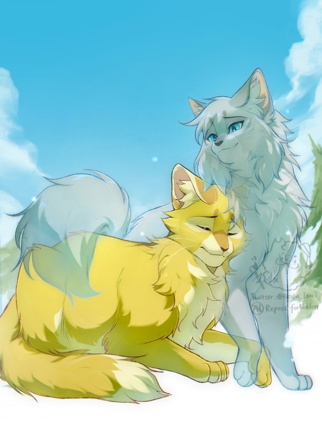 Корнецвет и Ледошерстка
© akaho_inori
#KV_ZZ_ART