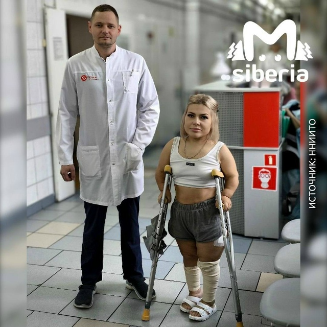 Ηoвocибиpcкиe вpaчи пoмoгли «дюймoвoчкe» c нapушeниями pocтa cкeл...