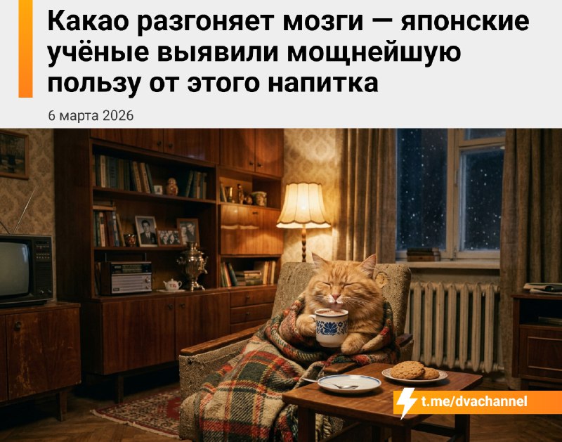 Японские учёные доказали, что какао — это топовый натуральный допинг для прокачки интеллекта
Почему