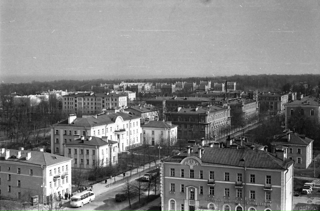 Петродворец. Вид с собора Петра и Павла. 1970-е гг.