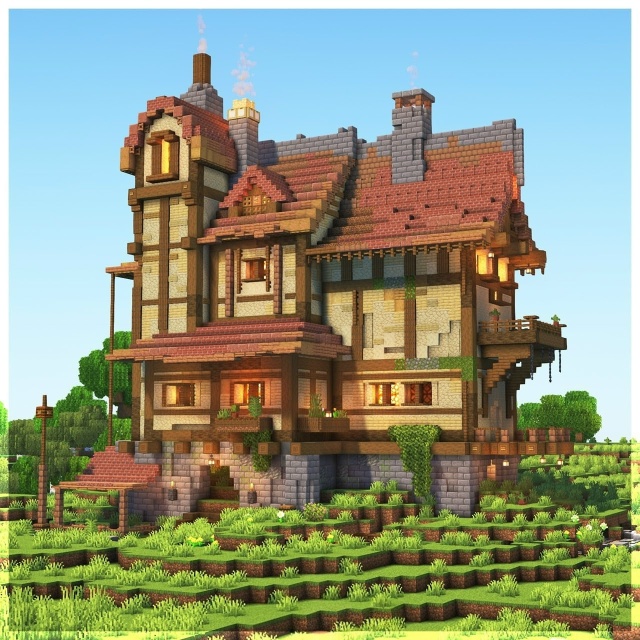 Красивый домик в Стимпанк стиле!
Хотели бы жить в тако...