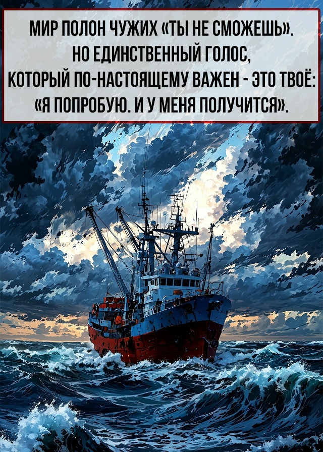 Глупо отказываться от мечты, просто потому что кто-то с...