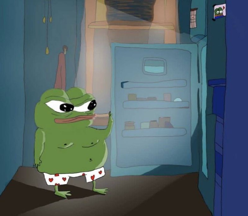 это я в очередной раз заглядываю в холодильник в ожидании того, что там появится что-то новое: