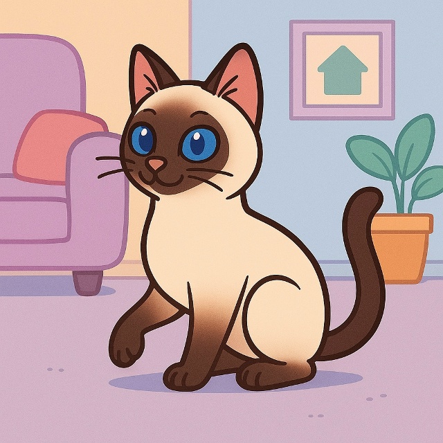 Сиамские кошки “темнеют” от температуры: их шерсть ст...