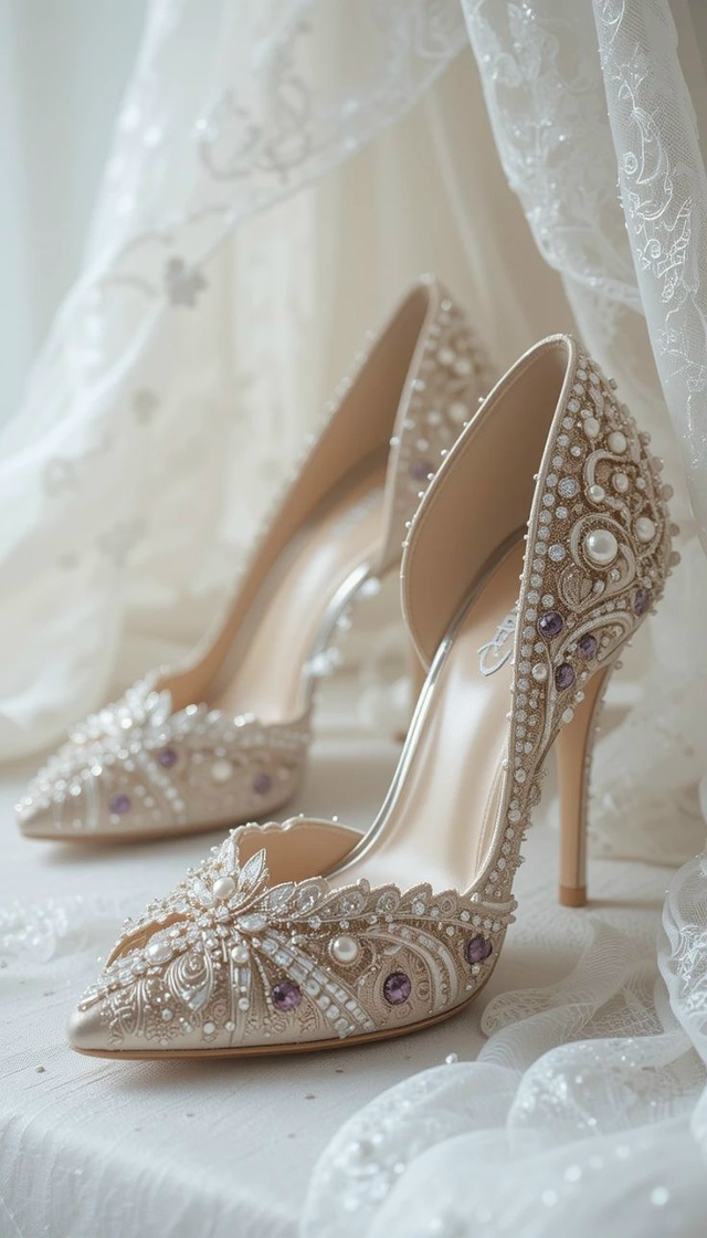 Туфельки невесты по версии ИИ 👰
Примерили бы такие?)
#...