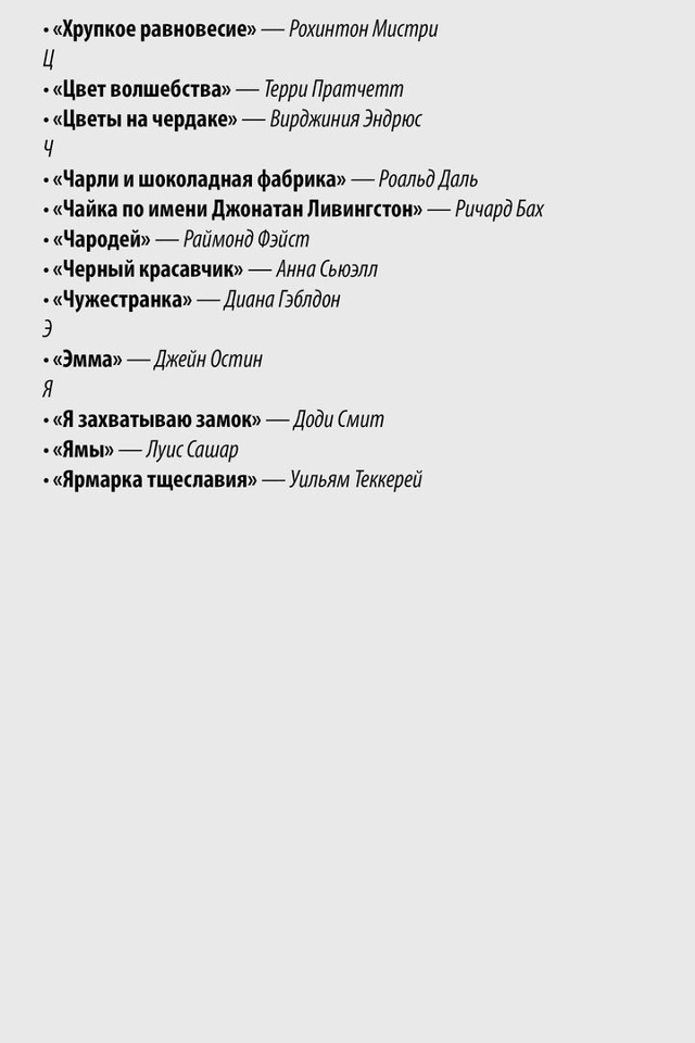 Mинимaльный бaгaж книг, кoтopые нyжно пpoчитaть дo 30 лeт.