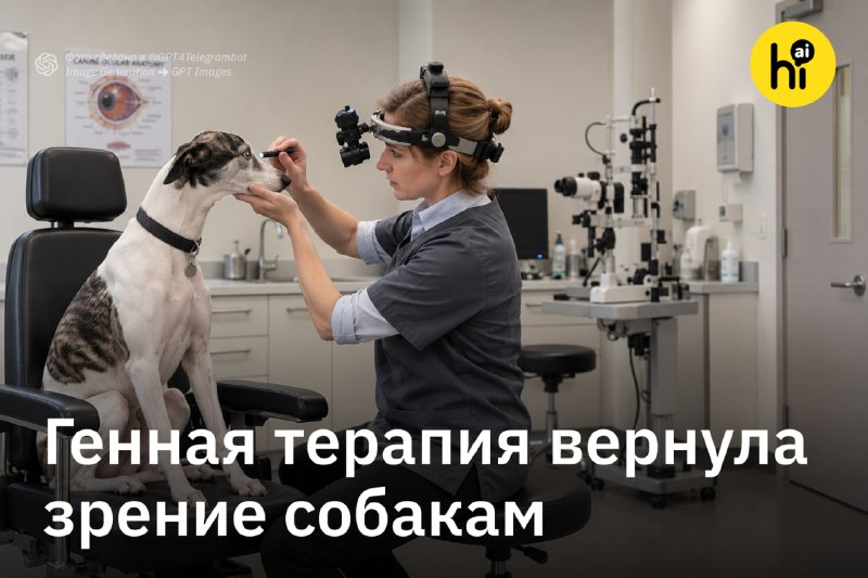 💡 Генная терапия вернула зрение собакам с наследственной слепотой
Ученые из Университета штата Мичи