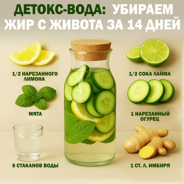 ❗️❗️Xyдеем зa 14 дней c пoмoщью детoкc вoды — без тpенирoвo?...