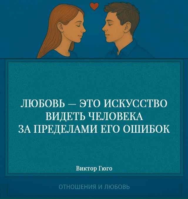 Любовь поднимает взгляд выше человеческой несовершен?...