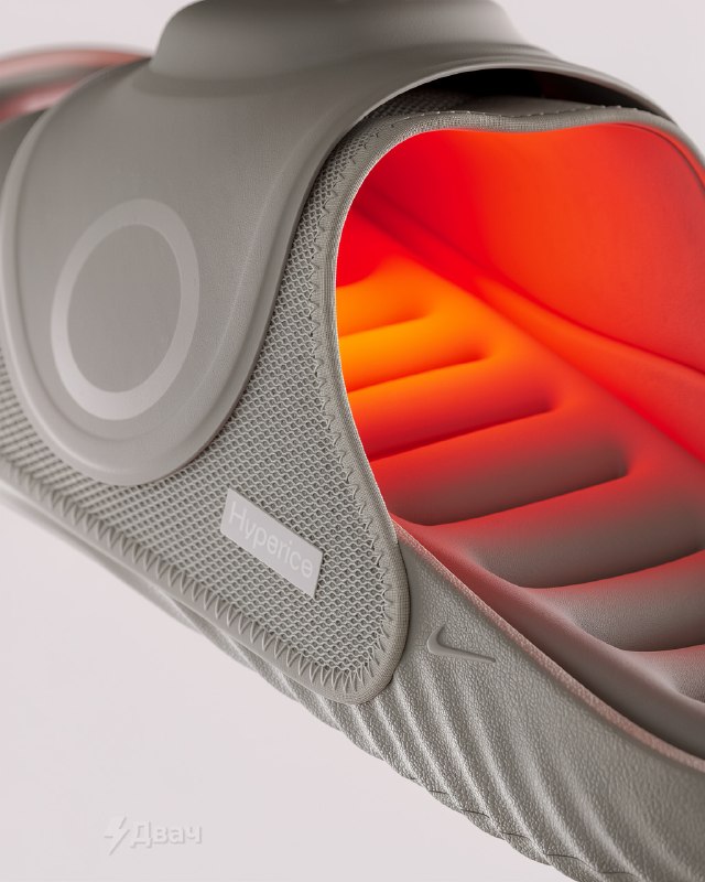 Nike выпустит тапки с подогревом и массажем: модель Air Zoom Hyperslide создали вместе с Hyperice —