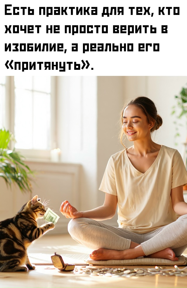 💰 Суть проста: повторяешь слова о том, что Вселенная щ?...