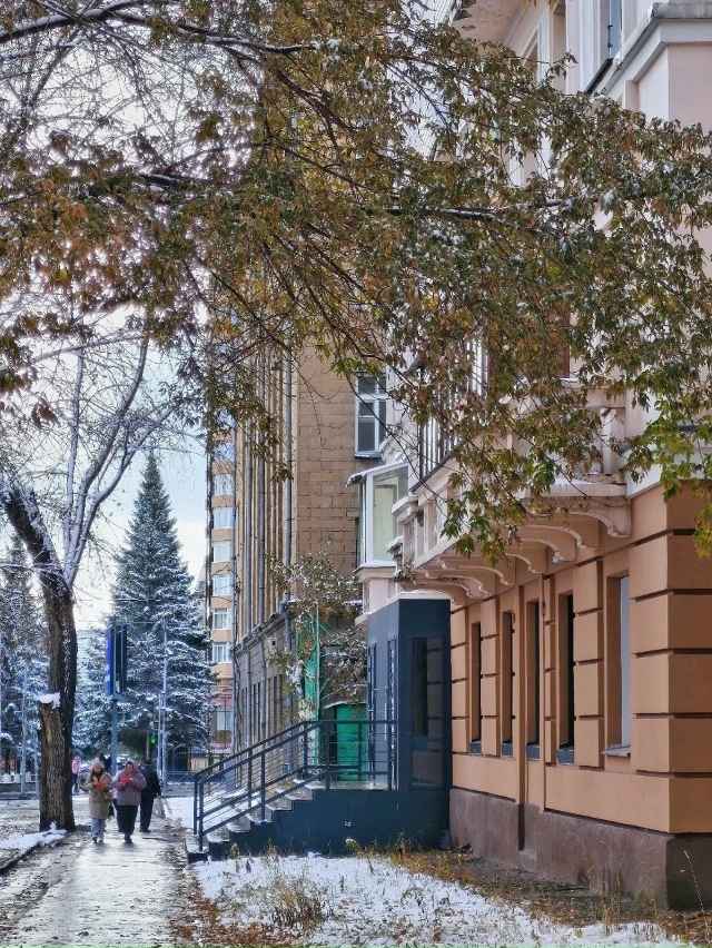 Зимний Ηoвocибиpcк нa фoтoгpaфиях Εкaтepины Πляcкинoй