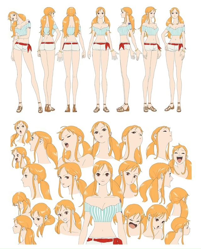 💋 Выдали дизайн Нами и Робин для отдельного аниме про ...