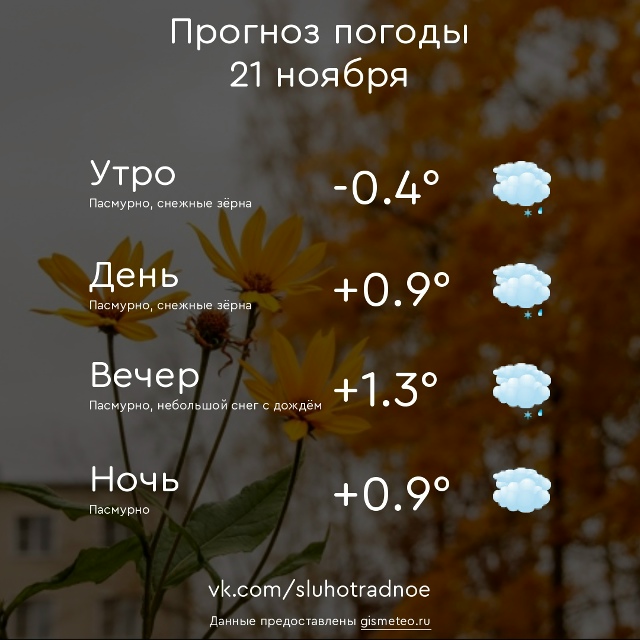 ⛅ Доброе утро, Отрадненцы! Всем продуктивного и приятн...