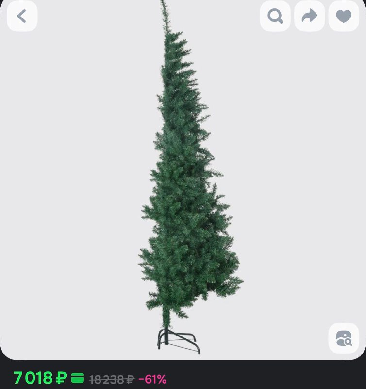 🎄В России начали продавать елки-половинки
Новинка создана для малогабаритного жилья, чтобы было удо