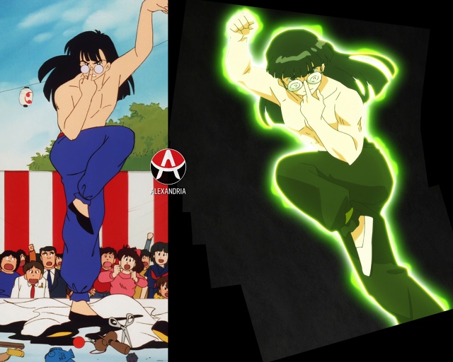 ❤ Сравниваем «Ранма 1/2»: сериал 89-го х 3 серия 2 сезона р?...