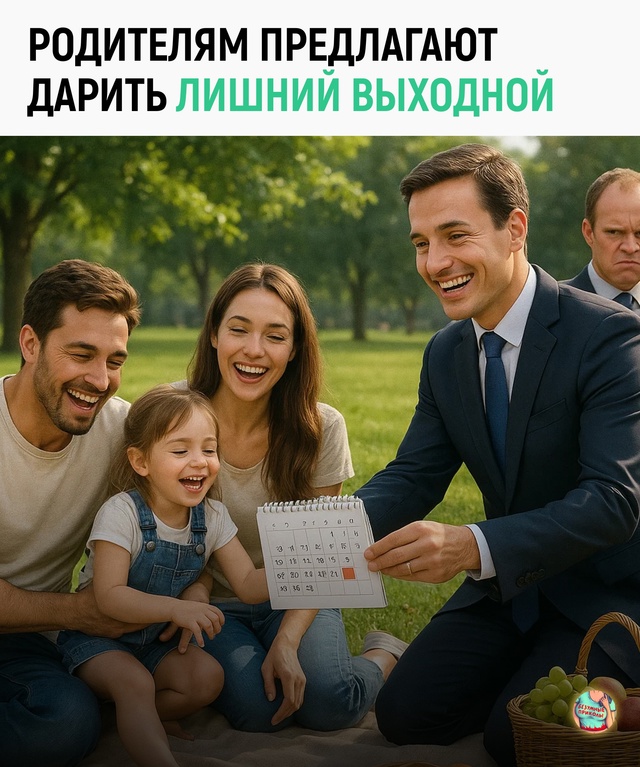 Лишний день отдыха — как манна небесная для родителей,...