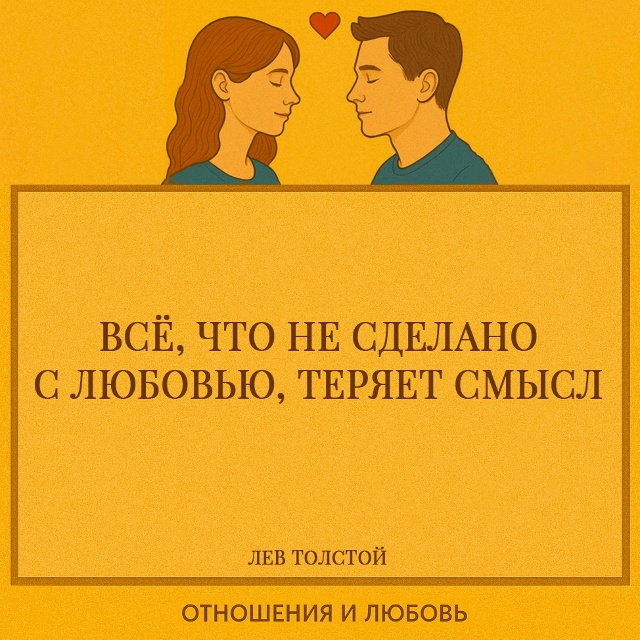Толстой верил, что любовь — это не просто чувство, а ме?...