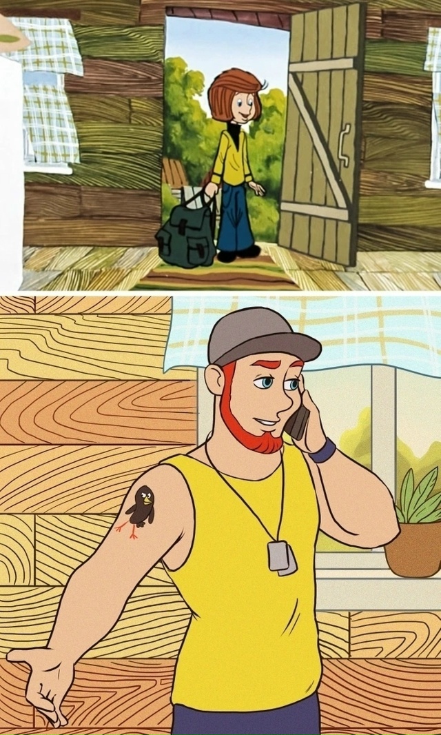 Как выглядели бы взрослые персонажи мультиков из наше?...