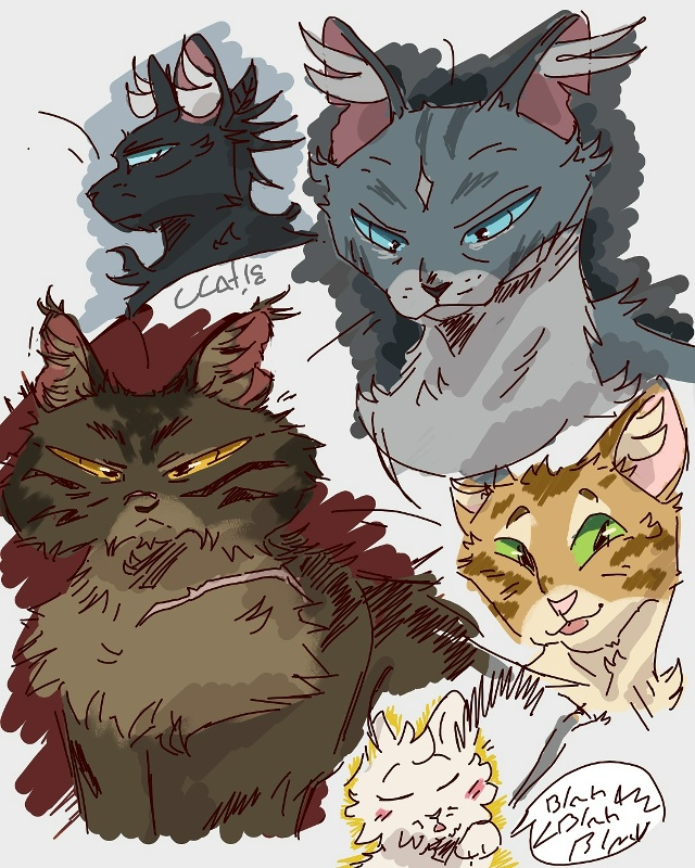 Грач, Синяя Звезда, Коготь, Бурый и Белохвост
© ccat_18
#KV_Z...