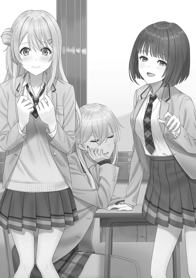 ❤ Иллюстрации к 8 тому ранобэ «Я подружился со второй с...