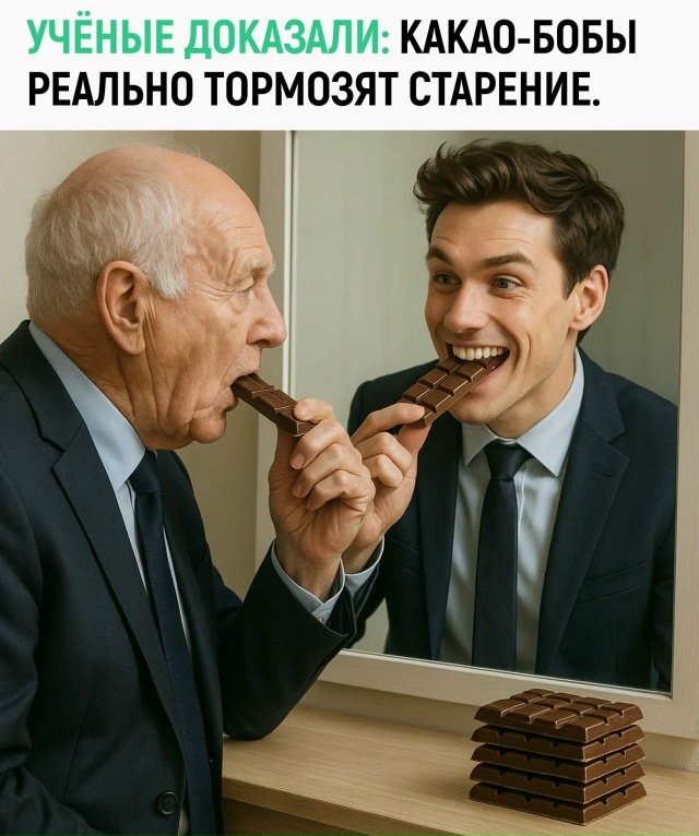 Шоколад продлевает жизнь, но убивает фигуру — выбирай,...